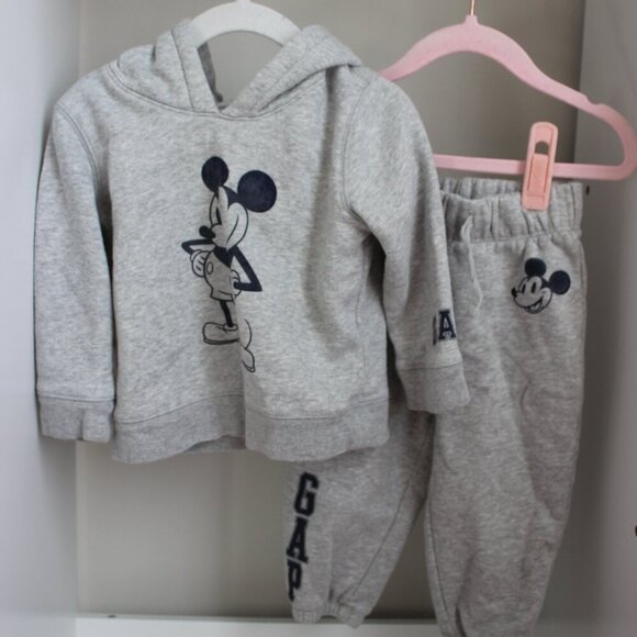 Mickey Mouse Hoodie Pants Set for toddler boy gap x disney - Picture 1 of 6